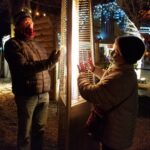 Denver Zoo Lights - trying to stay warm