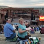 Enjoying a concert at Red Rocks, CO