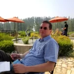 Paull enjoying the afternoon at Miraflores