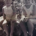 Young Paull with his sister